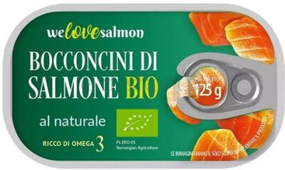 Kawałki łososia w zalewie naturalnej BIO 125g /70 g
