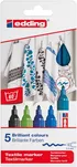 Edding Marker Tekstylny E-4500/5 S 2-3Mm, 5 Sztuk, Cool Colours  - 2