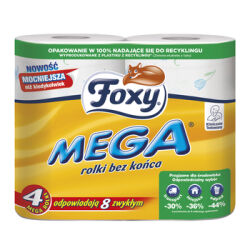 Foxy Papier Toaletowy Mega 4 Rolki, 3 Warstwy