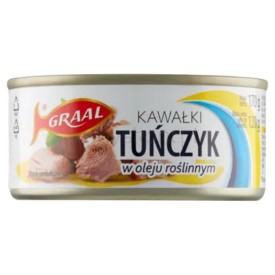 Graal Tuńczyk Kawałki W Oleju Roślinnym 170 G