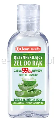 Clean Hands Antybakteryjny Żel Do Rąk Z Aloesem I Prowitaminą B5, 50 Ml