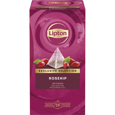 Lipton Herbata Exclusive Selection, Piramidki, Dzika Róża, 25 Kopert