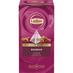 Lipton Herbata Exclusive Selection, Piramidki, Dzika Róża, 25 Kopert