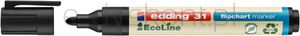 Edding Marker do flipchartów e-31 ecoline, 1,5-3 mm, czarny