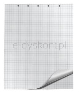 Blok do flipchartów Q-CONNECT, kratka, 65x100cm, 20 kart., biały
