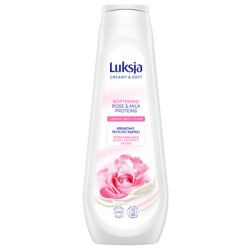 Luksja Creamy  Soft Kremowy Płyn Do Kąpieli Róża I Proteiny Mleka 900 Ml