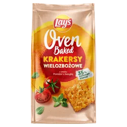 Lay's Oven Baked Krakersy Wielozbożowe Pomidor Z Bazylią 80G