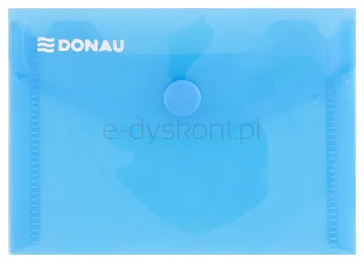 Donau Teczka Kopertowa Zatrzask, Pp, A7, 180Mikr., Niebieska
