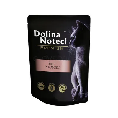 Dolina Noteci Premium Mokra karma saszetka dla kota filet z łososia 85g