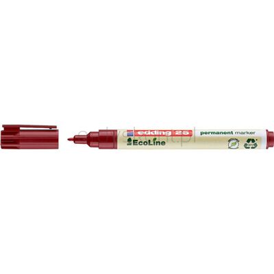 Edding Marker permanentny e-25 ecoline, 1mm, czerwony