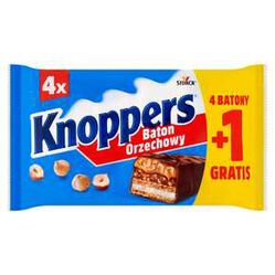 Knoppers Baton Orzechowy 4+1 gratis (200g)