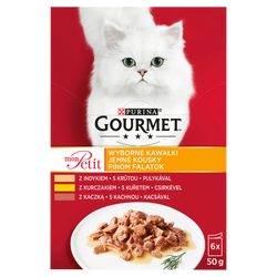 Purina Karma Dla Kota Gourmet Mon Petit Mix Drobiowy (6X50G)
