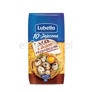 Lubella Makaron 10-Jajeczna Z Jajami Przepiórczymi Nitki 250 G
