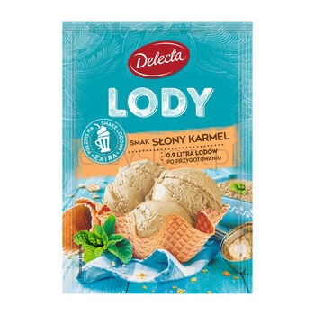Delecta Lody w proszku 57g  słony karmel 