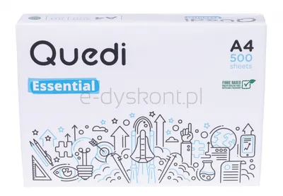 QUEDI ESSENTIAL Papier ksero A4, A4, klasa C, 80gsm, 500ark.