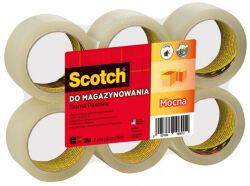 Scotch Taśma pakowa do magazynowania (309 TSP), mocna, 50mm, 66m, transparentna