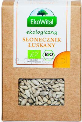 Ekowital Słonecznik Łuskany Bio 180 G
