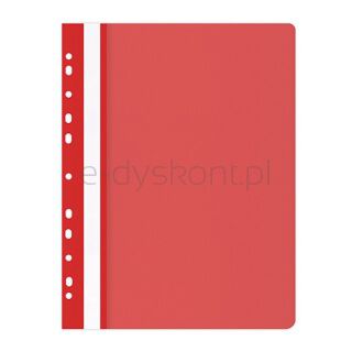 Office Products Skoroszyt, PP, A4, miękki, 100/170mikr., wpinany, czerwony
