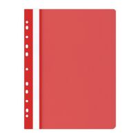 Office Products Skoroszyt, PP, A4, miękki, 100/170mikr., wpinany, czerwony [BIURO]
