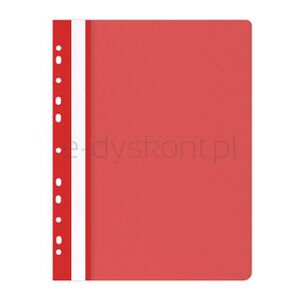 Office Products Skoroszyt, PP, A4, miękki, 100/170mikr., wpinany, czerwony