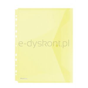 Donau Teczka kopertowa zatrzask, PP, A4, 200mikr., z europerforacją, żółta