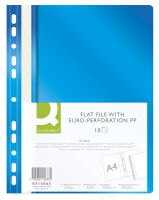 Q-Connect Skoroszyt, PP, A4, standard, 120/170mikr., wpinany, niebieski [BIURO]