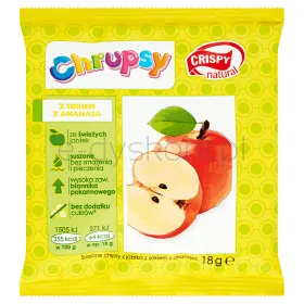 Crispy Natural Jabłko O Smaku Ananasa 18G
