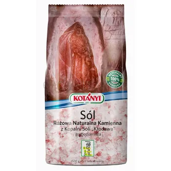 Kotanyi Sól Różowa Naturalna Kamienna z Kopalni soli "Kłodawa" gruboziarnista 500g