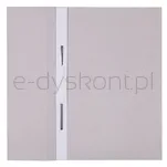 Office Products Skoroszyt Budget, Karton, Z Oczkiem, Nadruk, 1/2, A4, 250Gsm, Biały - 2