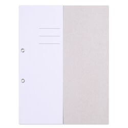 Office Products Skoroszyt Budget, Karton, Z Oczkiem, Nadruk, 1/2, A4, 250Gsm, Biały
