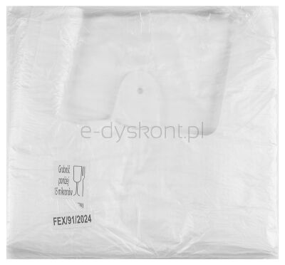 Sarantis Reklamówka HDPE, normal, 22/5/38 cm, 6 mikr., 200 szt., biała