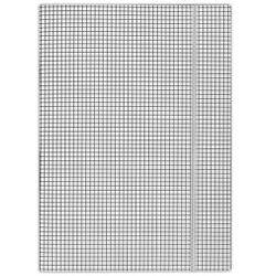 Donau Teczka z gumką karton, A4, 400gsm, 3-skrz., biała w kratę