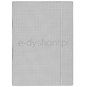 Donau Teczka z gumką karton, A4, 400gsm, 3-skrz., biała w kratę