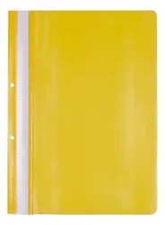 Office Products Skoroszyt, Pp, A4, 2 Otwory, 100/170Mikr., Wpinany, Żółty 