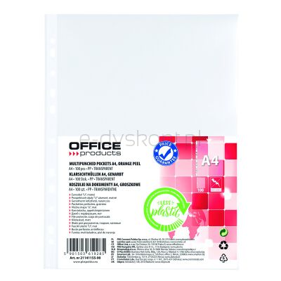 Office Products Koszulki Na Dokumenty Pp, A4, Groszkowe, 100Szt.
