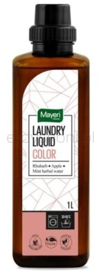 Mayeri Płyn Do Prania z wodą miętową color , rabarbar-jabłko, wegański, certyfikowany ecolabel 1 l