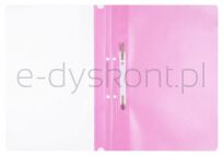 Office Products Skoroszyt, PP, A4, 2 otwory, 100/170mikr., wpinany, różowy  - 2