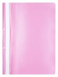 Office Products Skoroszyt, PP, A4, 2 otwory, 100/170mikr., wpinany, różowy 