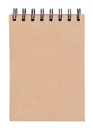 Kołonotatnik OFFICE PRODUCTS, craft, A6, w kratkę, 80 kart., 80gsm, brązowy