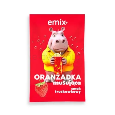 Oranżadka musująca smak truskawkowy emix 16g