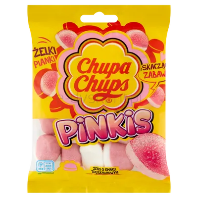 Chupa Chups Żelki Pinkis O Smaku Truskawkowym 90G