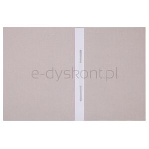 Skoroszyt OFFICE PRODUCTS Premium, karton, z listwą, nadruk, A4, 350gsm, biały