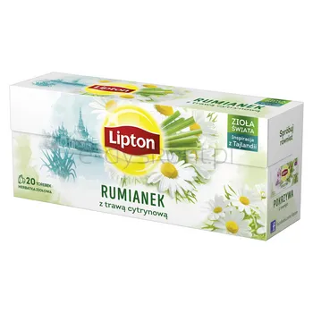 Lipton Herbata Ziołowa Rumianek Z Trawą Cytrynową 20 Torebek 20G