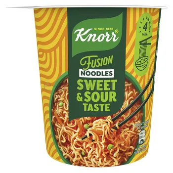 Knorr Cup Fusion Noodles Makaron słodko kwaśny 82g