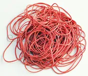 Q-Connect Gumki Recepturki 100G, Średnica 50Mm, Czerwone  - 2