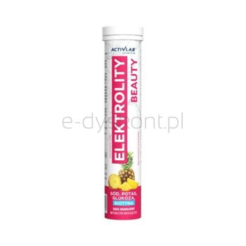 Activlab Elektrolity Beauty Smak Ananasowy (Tuba/20 Tab.) Suplement Diety.