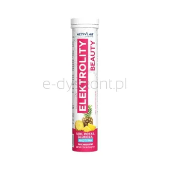 Activlab Elektrolity Beauty Smak Ananasowy (Tuba/20 Tab.) Suplement Diety.