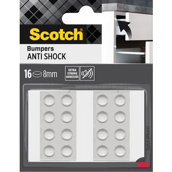 Scotch Odbojniki Wygłuszające, Przezroczyste, ?8Mm, 16 Szt./Opak.