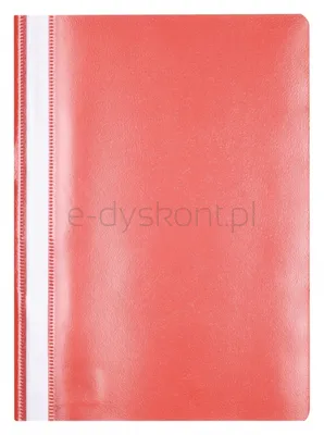 Office Products Skoroszyt, 120/180 Mic, Pp, Czerwony