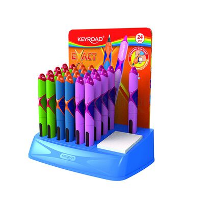 Keyroad Pióro kulkowe display, mix kolorów